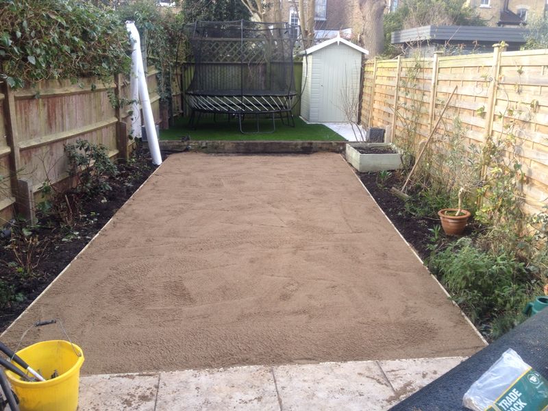 Compacted sand