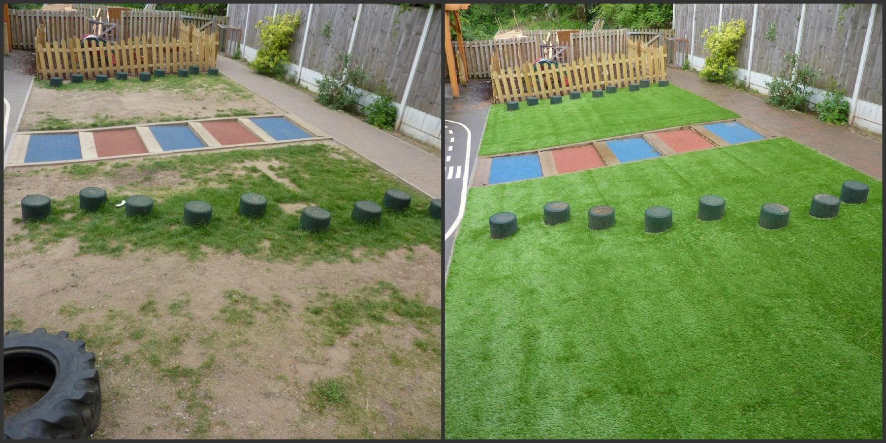 Artificial Grass Before and After
