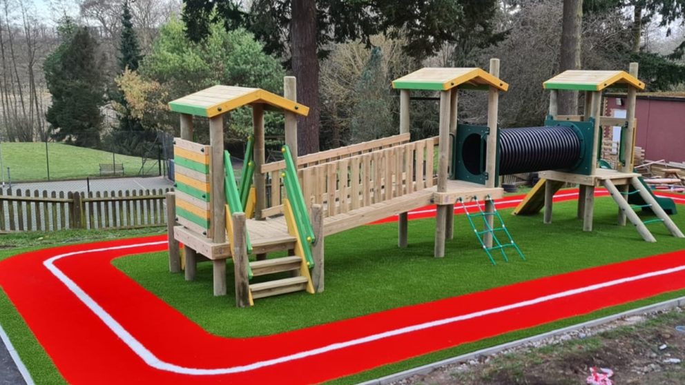 red-artificial-grass-play-area